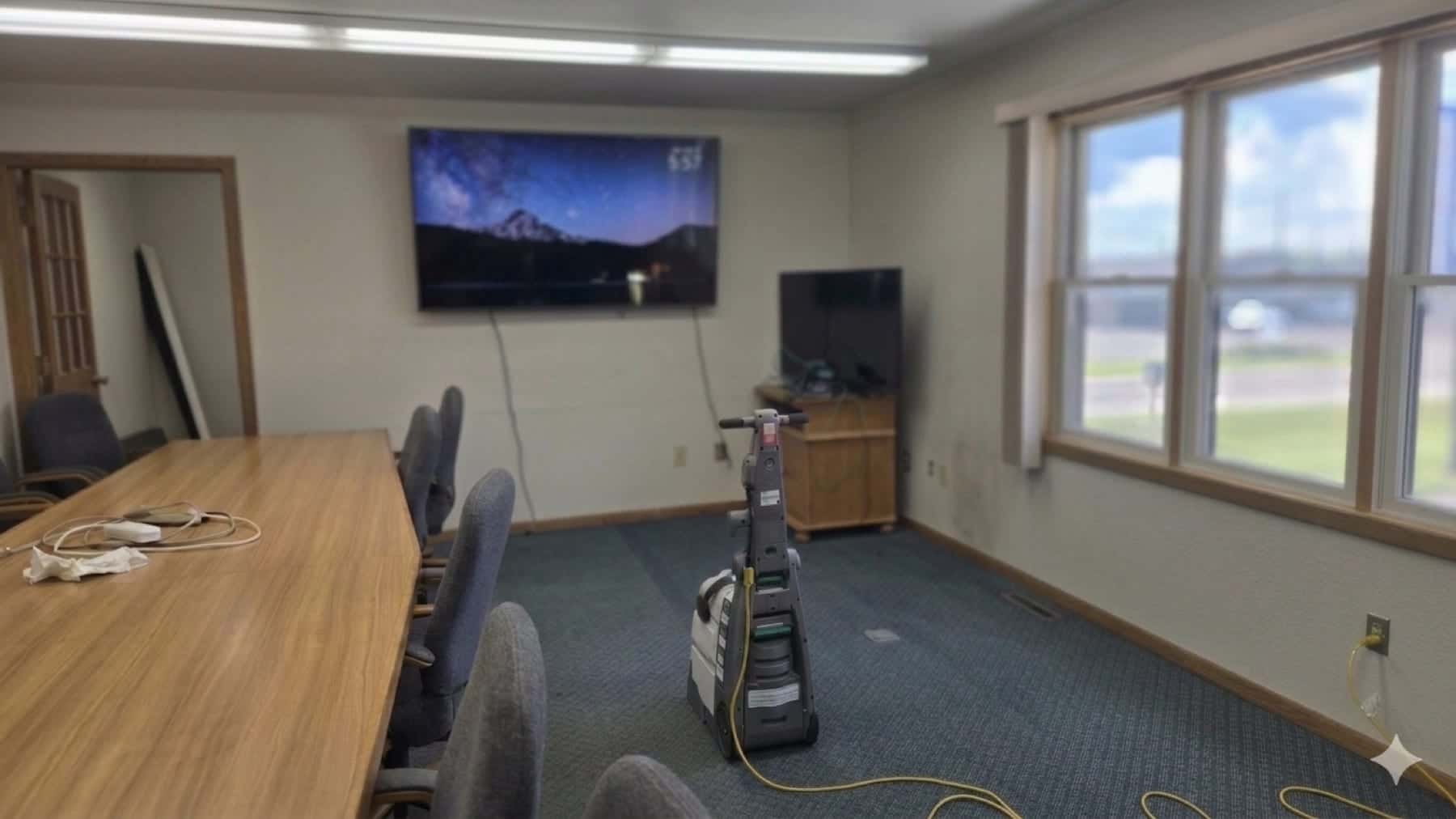 A clean, orderly conference room